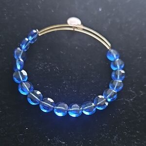 Alex and Ani Blue Beaded Bracelet
